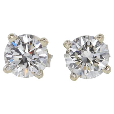 3/5 Carat Ct Natural Real Solitaire Diamond Stud Earrings 14k White ...