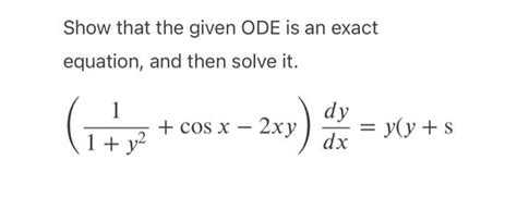 Exact Ode Example 的图像结果