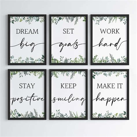 Daily Inspiration & Motivation Wall Art (Framed) – My Kids Wall