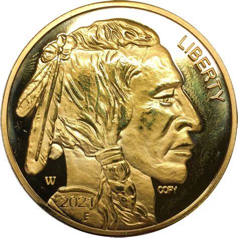 Token - Buffalo Indian (Replica) - United States – Numista