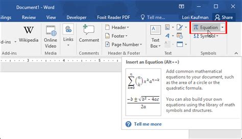 Image result for How to Write Math Formulas in Word