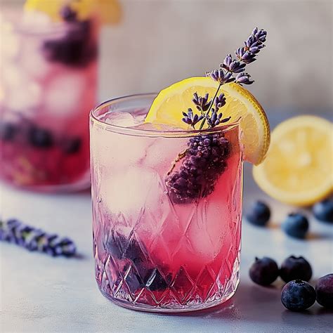 Blueberry Lavender Lemonade Cocktail