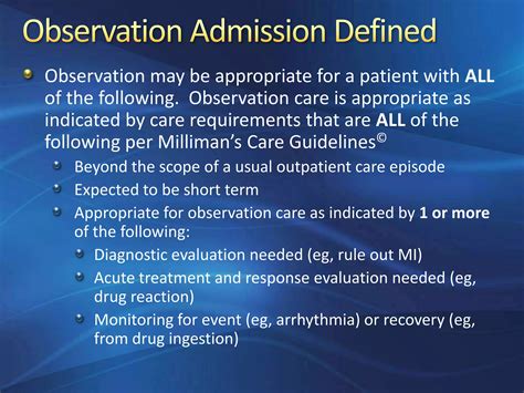 Admission Disposition: Inpatient or Outpatient Observation | PPTX