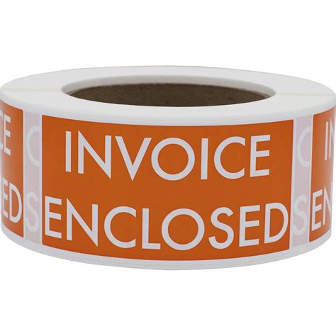 Invoice Enclosed | Orange Warehouse Shipping Labels India | Ubuy