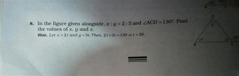 find this the value of x y z - Brainly.in