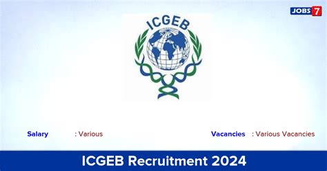 ICGEB Recruitment 2024 - Apply Online Junior Procurement Assistant ...