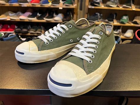 CONVERSE JACK PURCELL COLORS RH "OLIVE" (2018) 26.5cm | USED SNEAKERS KAI