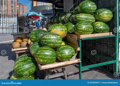 Watermelons for Sale. Watermelon in the Markets Fresh Watermelons Fruit ...