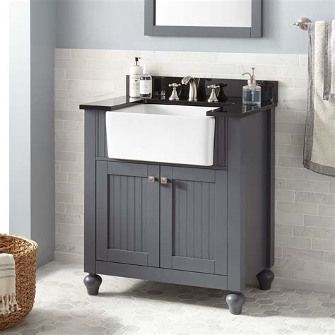 16+ Farmhouse Sink Bathroom Vanity 30 | lesespecies