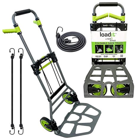 LoadIt 130 KG Heavy Duty Aluminium Sack Truck, Folding Sack Truck and ...