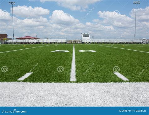 American Football Field stock image. Image of line, collegiate - 26957111