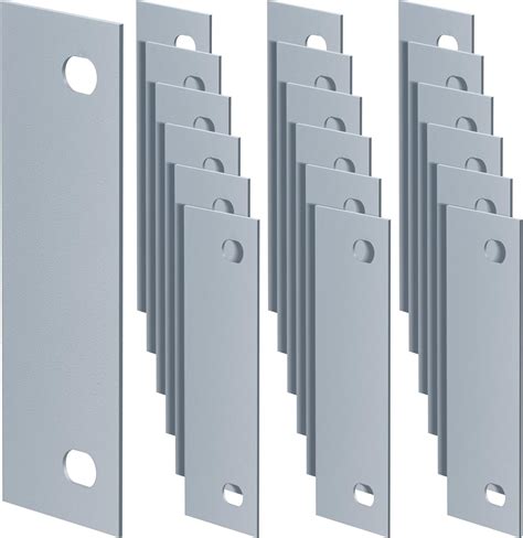 Zonon 20 Pcs Door Strike Plate 4.5 x 1.5 Inches Door Hole Filler Plate ...