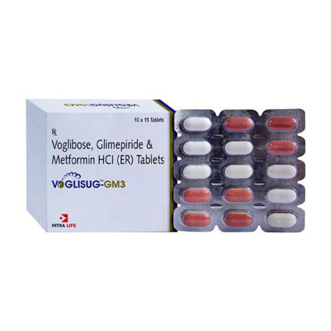 VOGLISUG-GM3 Tablets INTRA LIFE