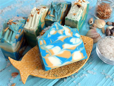 Мыло ручной работы "Морское" (холодный способ, марсельское) | EasySoap ...