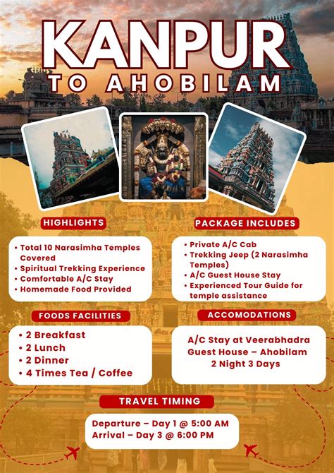Kanpur to Ahobilam Tour Package - Vishnu Travels
