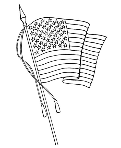 Free Printable American Flag Coloring Pages - Coloring Cool