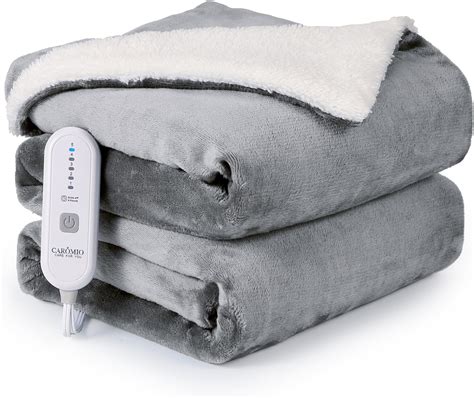 Amazon.com: CAROMIO Electric Blanket Full Size 72" x 84", Thick Flannel ...