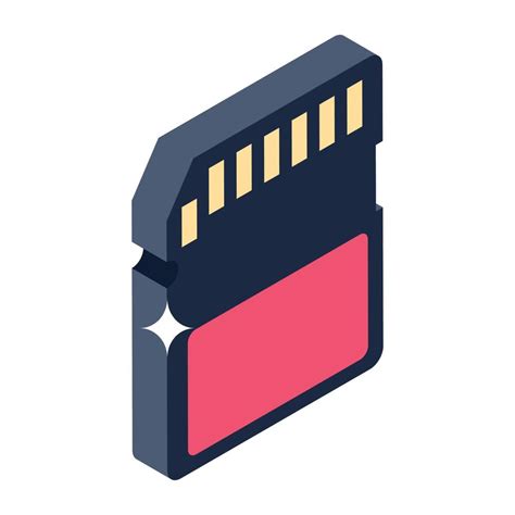 Memory card storage in isometric vector style, memory card 6467066 ...