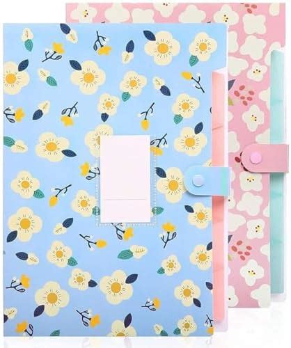 Infomate A4 Paper Magnetic Display Pocket File Folder with 4 Magnets ...