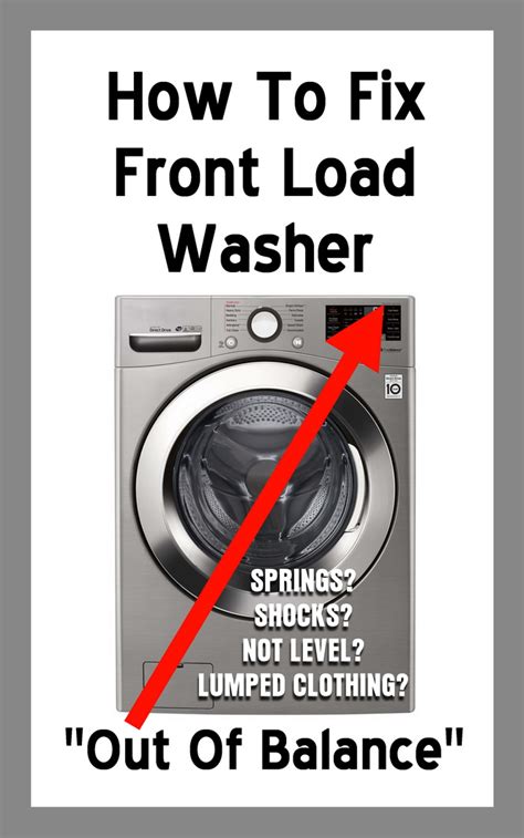 Image result for How to Fix Off Balance Washing Machine