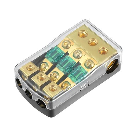 X AUTOHAUX Fuse Holder Distribution Block 3 Ways with 60 Amp Mini ANL ...