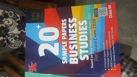 Xam Idea 20 Plus Cbse Sample Papers Business Studies Class 12 For 2020 ...