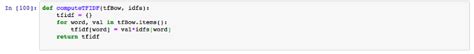 TF IDF in Python Implementation Code 的图像结果