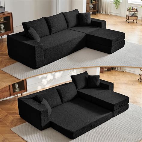 Amazon.com: 108" Modular Sectional Cloud Sofa - Boneless Couch with ...