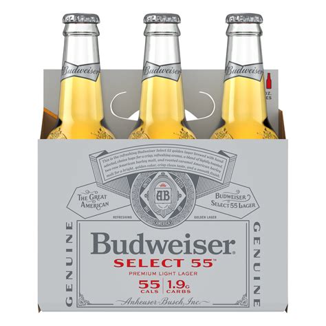 Budweiser Select 55 Beer Nutrition Facts | Besto Blog
