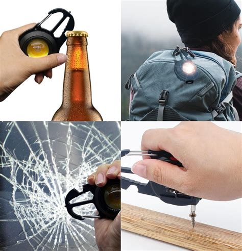 This Clip-on Flashlight Multitool Opens Bottles and Breaks Glass