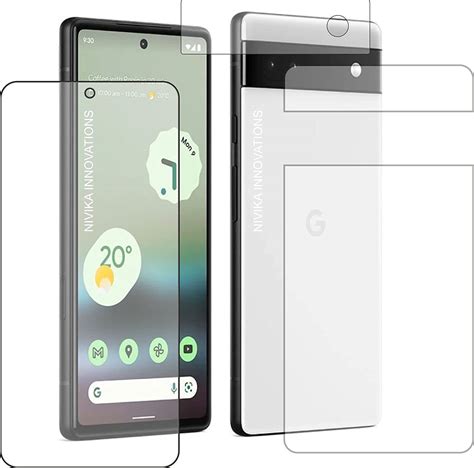 Nik-Inov Screen guard for Google Pixel 6A , Front TPU curve ,Back and ...
