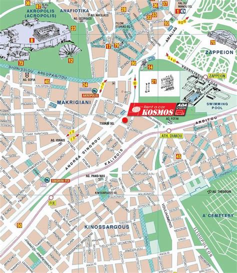 Map of the acropolis Athens greece - Map of the acropolis Athens greece ...