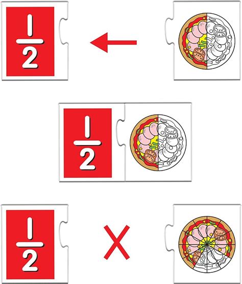 Buy Frank Learning Fractions Puzzle ‚Äö√Ñ√¨ 40 Pieces, 20 Self ...