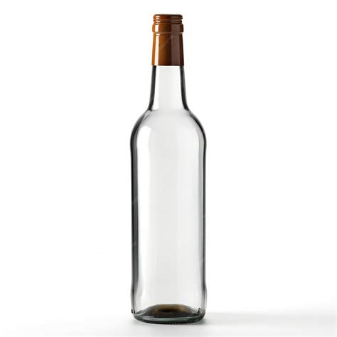Premium Photo | Empty wine bottle isolated on white background