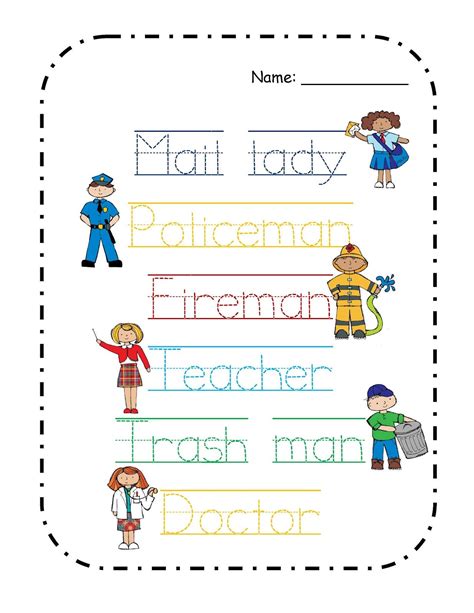 Community Helpers Worksheets Free Printables - Printable JD