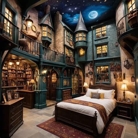 Pin by corinne johnson on dreamy places & spaces | Harry potter room ...