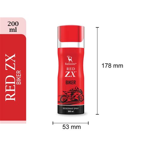 Red Zx Biker - Deodorant Spray - 200ML – Ramsons Perfumes