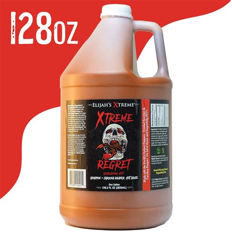 Hot Sauce Gallon (128oz) | Xtreme Regret | Bulk, Wholesale – Elijah's Xtreme