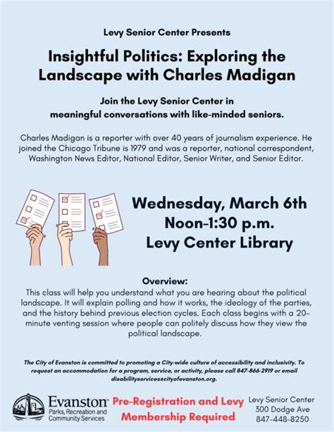 Levy e-News: Hearing Tests, Special Events, Spring Program Guide, and more!