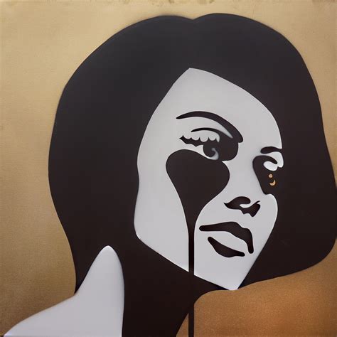 Pure Evil, “Carlo Ponti’s Nightmare” (Gold/Black), Spray paint on ...