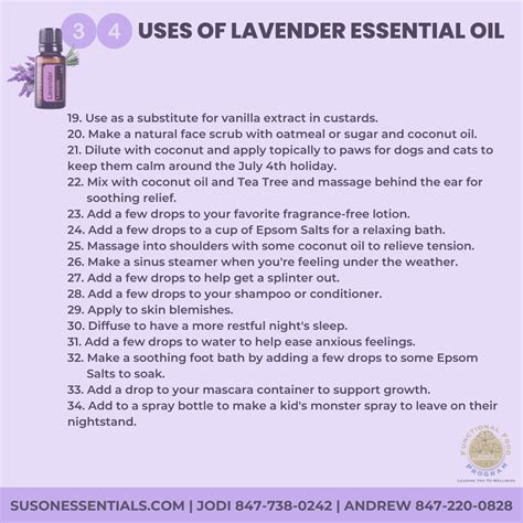 34 Uses for Lavender Essential Oil - Suson Essentials