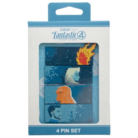 The Fantastic Four: First Steps Characters Pin Set Merchandise - Zavvi US