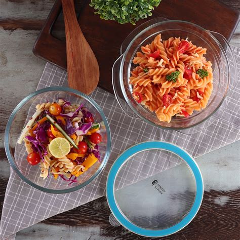 Victoria Borosilicate Casserole 1050ml & Mixing Bowl 1000ml With Lid