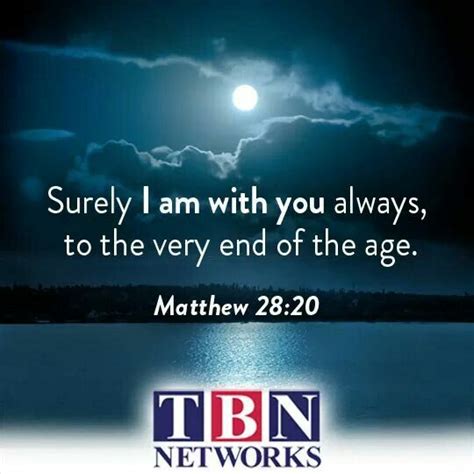 Matthew 28:20 | Tbn network, Matthew 28, Words
