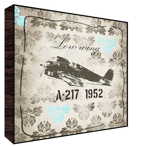Buy Green Leaf Art Low Wing Plane Wall Art, Small Online at Low Prices ...