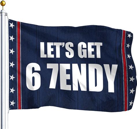 Amazon.com : Let's Get Sendy 67 Six Seven Flag For Classroom : Patio ...