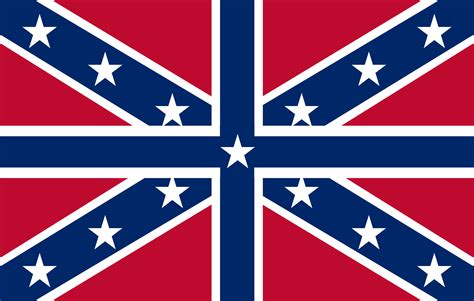 Union And Confederate States Flags