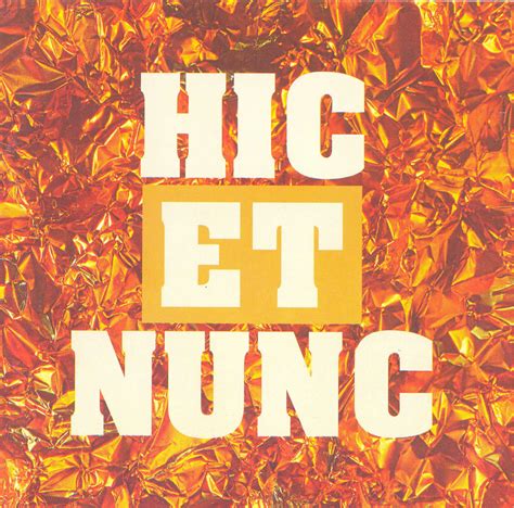 Hic et nunc | HIC ET NUNC