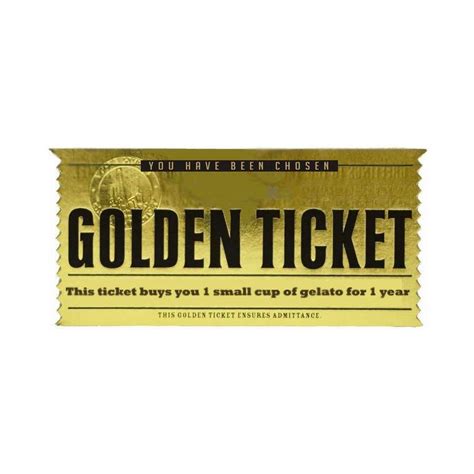 A ticket resembling the Willy Wonka Golden Ticket | Freelancer