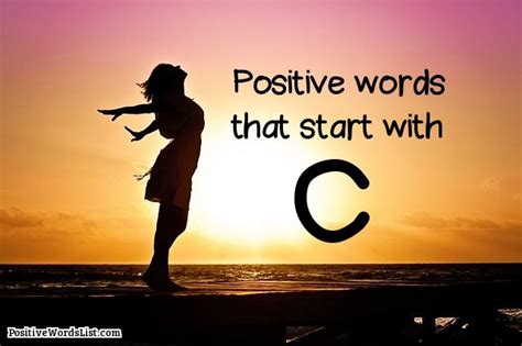Positive Words That Start With C | Positive Words List